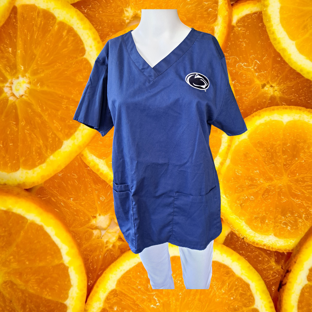 Wonder Work Penn State Scrub‎ Top Size Small